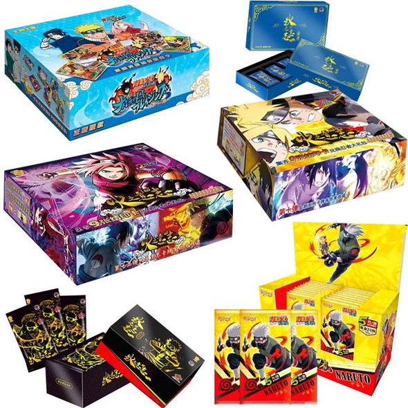 Bandai Genuine Anime Sasuke NARUTO Collection Rare Cards Box Uzumaki Uchiha Game Hobby Collectibles Cards For Child Gifts Toys