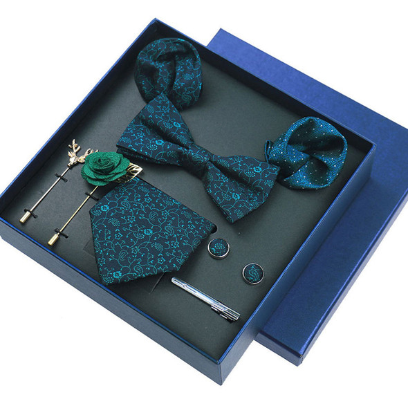 Luxury High Grade Mens Tie Set Nice Gift Box Silk Tie Necktie Set 8pcs Inside Packing Festive Present Cravat Pocket Squares
