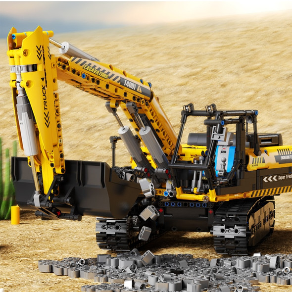 Technical Car Excavator APP Remote Control Moter Power MOC Bricks Building Blocks Engineering Truck Boys Toys Gift For Childrens