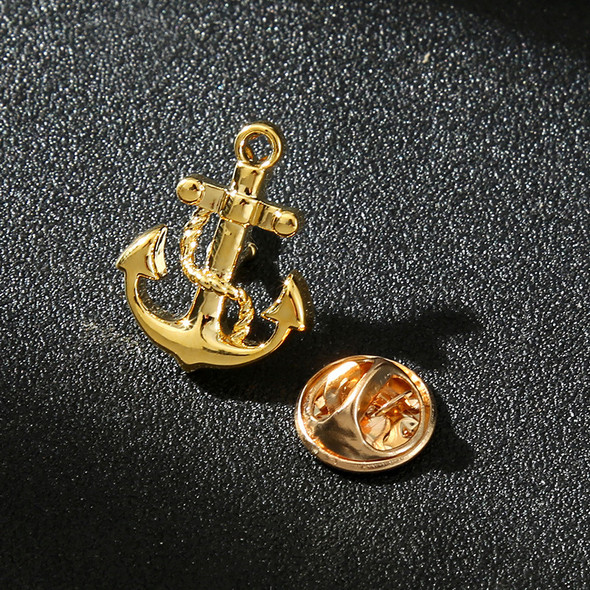 High-end Anchor Rudder Men's Cufflinks Personality Business French Shirts Cuff links Tie Clip Lapel Pin Navy Style Gifts for Men