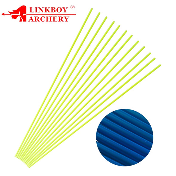 12pcs Archery 30 " OD7.8mm Yellow/ Blue Shafts Carbon Arrow