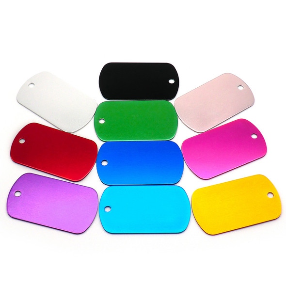 100Pcs Aluminum Military Identity Tag Custom Personalized ID Nameplate Laser Engraved Number Pendant For KeyChain Diy Making 100Pcs Aluminum Military Identity Tag Custom Personalized ID Nameplate Laser Engraved Number Pendant For KeyChain Diy Making