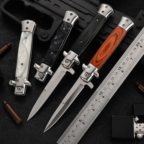 Quick Open Pocket Knife Survival Tactical Folding Knife High Hardness