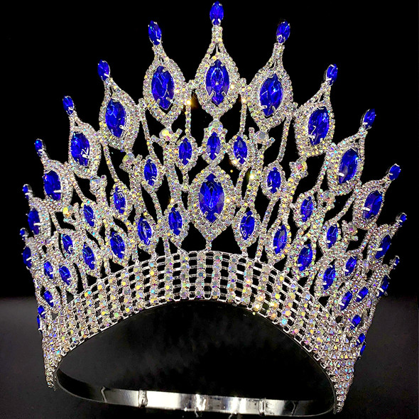 Miss Universe Wedding Crown Queen Rhinestone Tiara Party Stage Show Hair Jewelry for Pageant