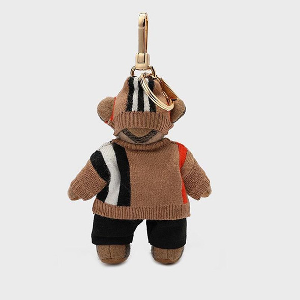 Teddy Bear Sweater Hat Doll Rotation Cashmere Wool Bag Ornament Keychain