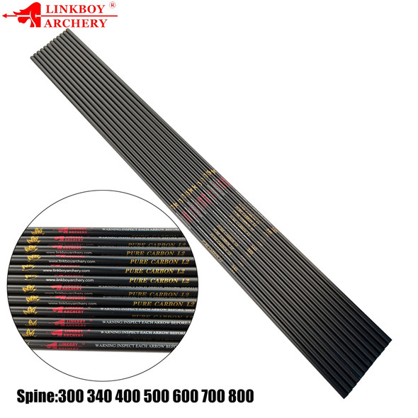 Archery Carbon Arrow Shaft 30/32" SP300 340 400 500 600 700 800