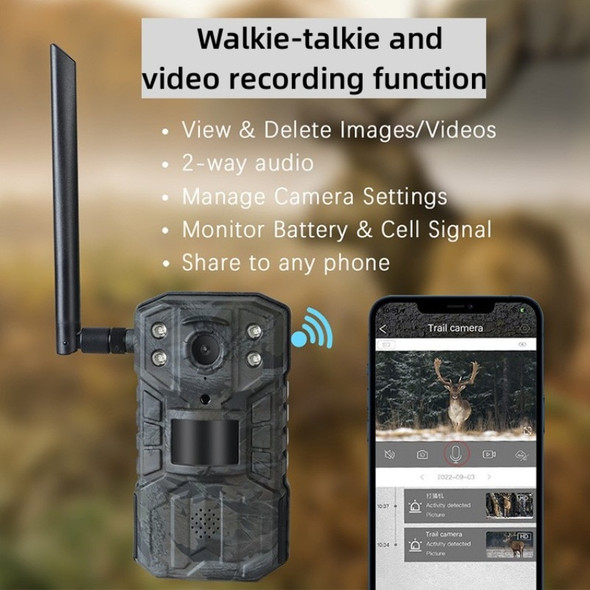 4g Hunting Camera 2.7k High-definition Night Vision Camera Remote
