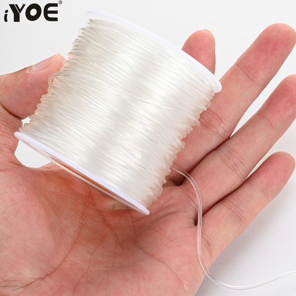 iYOE 0.5-1.5mm Elastic Cord String Transparent Elastic Thread For Jewelry Making Diy Bracelet Necklace Beaded Accessories iYOE 0.5-1.5mm Elastic Cord String Transparent Elastic Thread For Jewelry Making Diy Bracelet Necklace Beaded Accessories