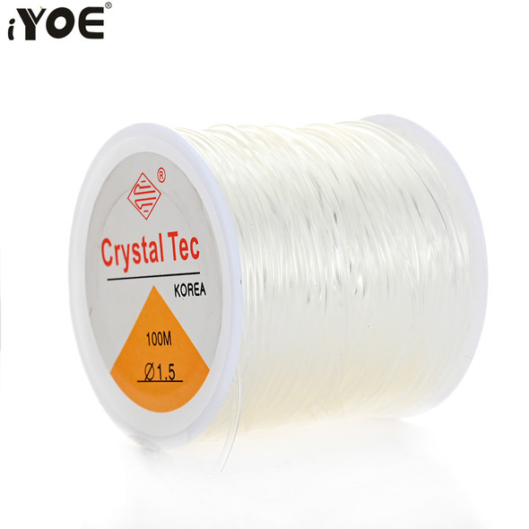 iYOE 0.5-1.5mm Elastic Cord String Transparent Elastic Thread For Jewelry Making Diy Bracelet Necklace Beaded Accessories iYOE 0.5-1.5mm Elastic Cord String Transparent Elastic Thread For Jewelry Making Diy Bracelet Necklace Beaded Accessories