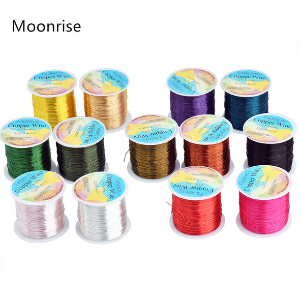 100M/roll Copper Wire 0.3/0.4/0.5mm Beading Cord DIY For Jewelry Making Accessories