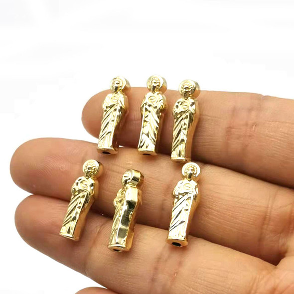 70 Pieces San Jude Exorcism Alloy Perforated Accessorie Can DIY By Hand Into Bracelet Or Necklace Given As a Gift