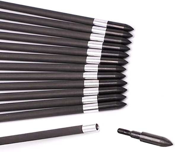 6/12PC Target Arrows300/350/400/500/600/700/800spine 31inch ID5.2 Pure