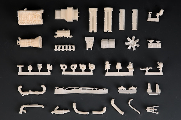 Hobby Design  HD03-0497 1/24 Toyot 2JZ Engine Kit  (Resin+PE) Model Car Modifications Hand Made Model