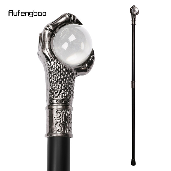 Dragon Claw Grasp Glass Ball Walking Cane Fashion Decorative Walking Stick Gentleman Elegant Cosplay Cane Knob Crosier 93cm