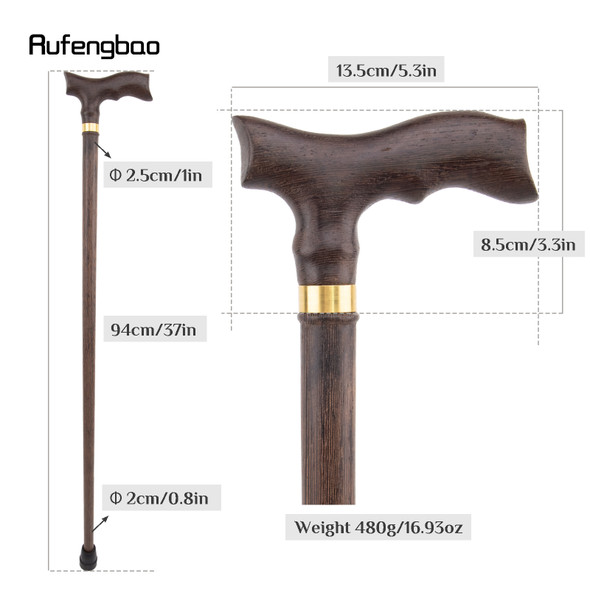Brown Wooden Single Joint Fashion Walking Stick Decorative Cospaly Party Walking Cane Halloween Mace Crutch Wand Crosier 94cm Brown Wooden Single Joint Fashion Walking Stick Decorative Cospaly Party Walking Cane Halloween Mace Crutch Wand Crosier 94cm