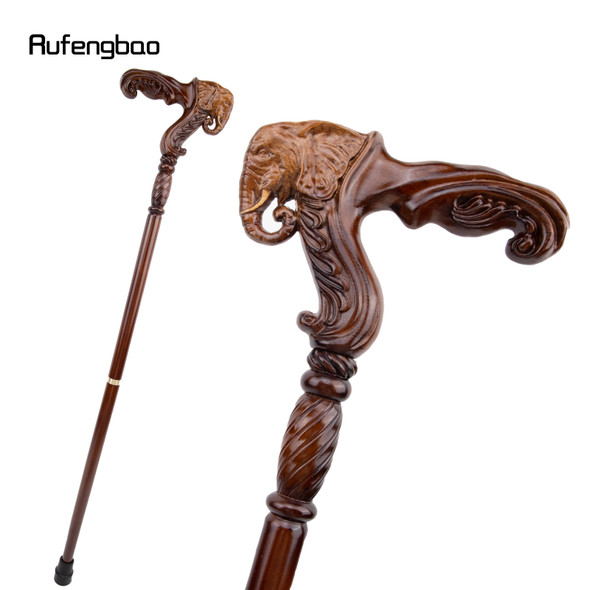 Elephant Brown Wooden Fashion Walking Stick Decorative Vampire Cospaly Party Wood Walking Cane Halloween Mace Wand Crosier 93cm Elephant Brown Wooden Fashion Walking Stick Decorative Vampire Cospaly Party Wood Walking Cane Halloween Mace Wand Crosier 93cm