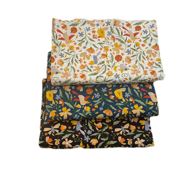 Half-Meter Retro Floral Pastoral Cotton Printed Fabric DlY Handmade Spring and Summer Dress60 Years