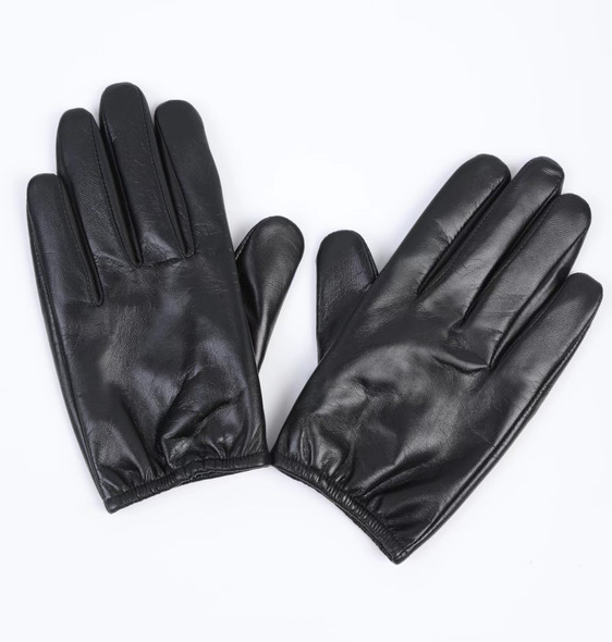 Spring Autumn Winter Goat Leather All Fingers Touch Screen Customized High-End Black Long Glove Shand Warmer Men Tactical Army