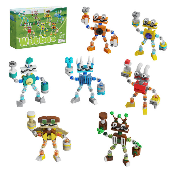 My Singing Monsters Wubbox 7-in-1 Supernatural Monsters Game Series Building Blocks DIY Robots Set for Kids Gift