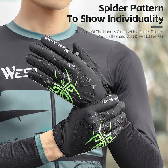 WEST BIKING Spring Summer Sports Fitness Cycling Gloves Touch Screen Men Women MTB Gloves Autumn Winter Thermal Bicycle Gloves