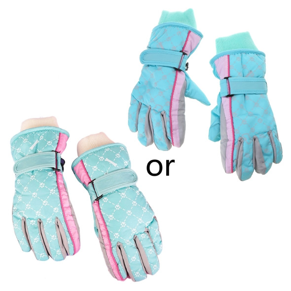 Winter Snow Gloves Waterproof Kids Ski Gloves Outdoor Children Mittens Boy Girl Thermal Gloves for Cycling Skiing Riding