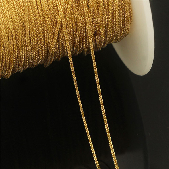 Real 14K Gold Filled Wheat Chain 1MM Chain Necklace Gold jewelry Minimalist Gold Filled Chain DIY Jewelry