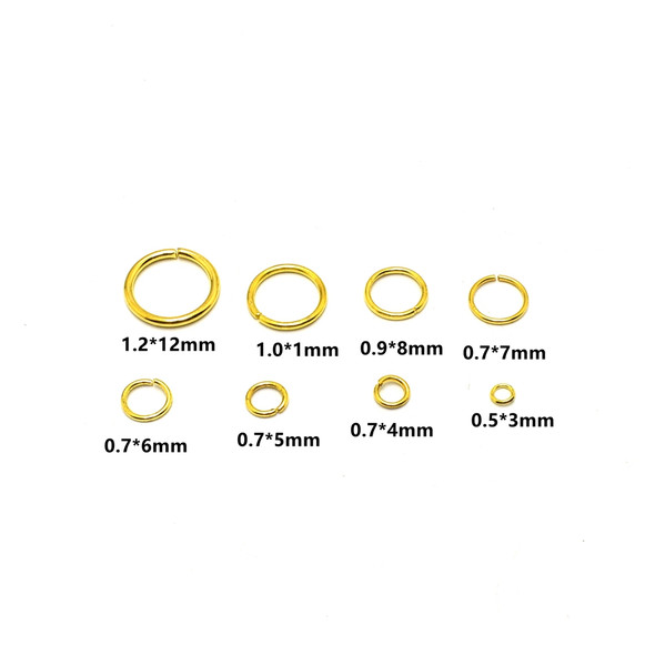 100-200Pcs/Lot 3-8mm Single Loop Open Jump Rings Split Rings Connectors For Jewelry Making Supplies Diy Handmade Accessories 100-200Pcs/Lot 3-8mm Single Loop Open Jump Rings Split Rings Connectors For Jewelry Making Supplies Diy Handmade Accessories