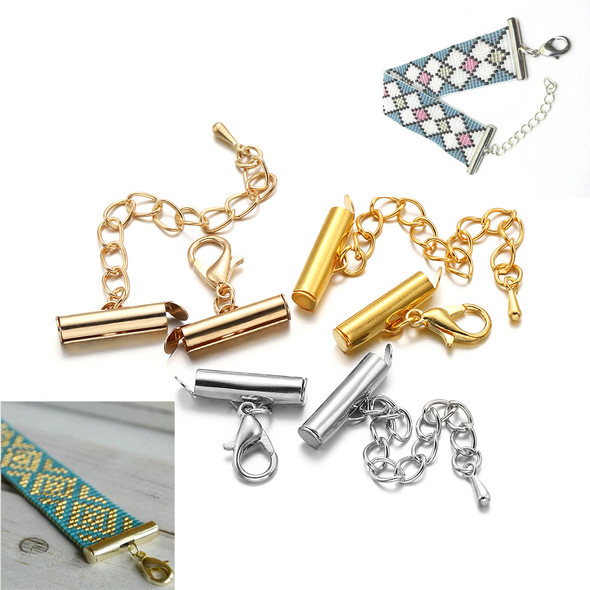 10Sets/Lot 10-40mm Lobster Clasps Hooks Extending Chain Bracelet End Connectors Slider Clasp For DIY Jewelry Making Finding 10Sets/Lot 10-40mm Lobster Clasps Hooks Extending Chain Bracelet End Connectors Slider Clasp For DIY Jewelry Making Finding