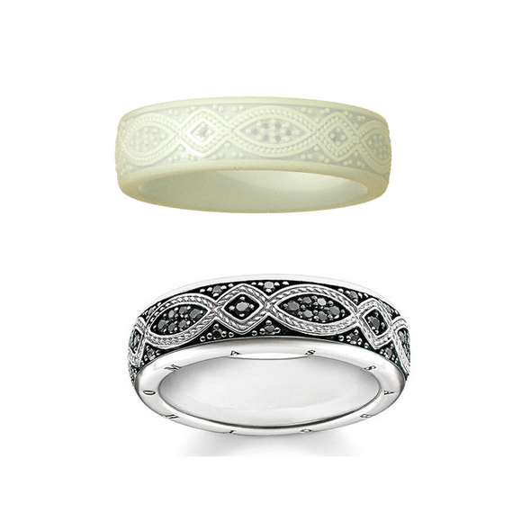 Vintage Metal Craftsman Carved Sign Ring Model For Men Direct Cast White Wax Pieces Retro Jewelry 3D Printing Easy Casting Resin