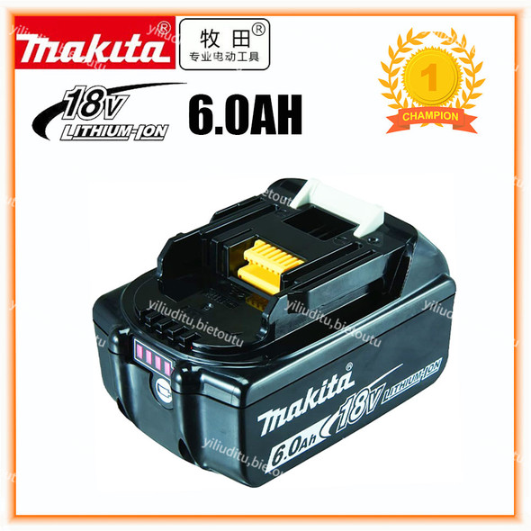 18V 6.0Ah Makita Original With LED lithium ion replacement LXT BL1860B BL1860 BL1850 Makita rechargeable power tool battery 6000