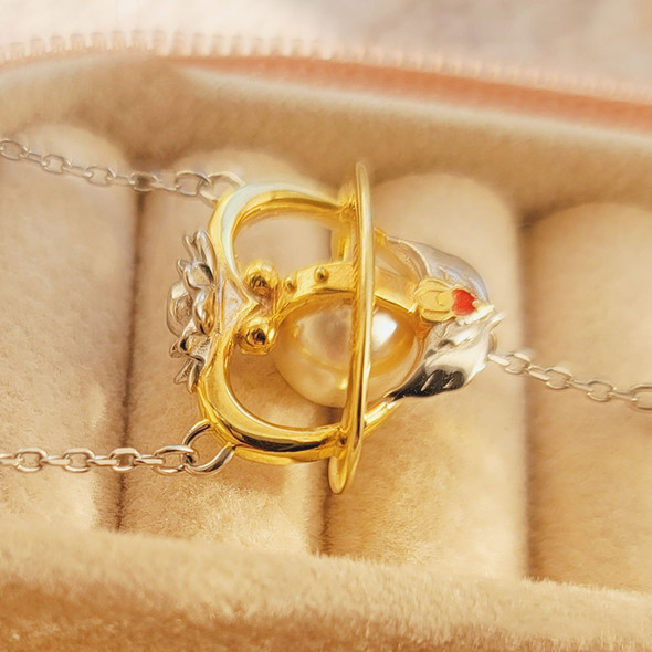 925 Sterling Silver Anime Sailor Moon Cosmos Eternal Tiare PROPLICA Necklace Pendant Pearl Jewelry For Fans Women Gift