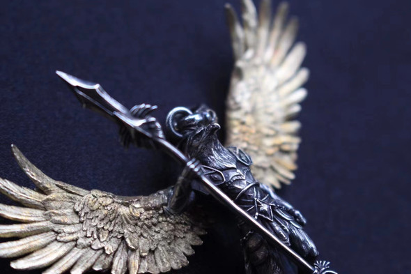 Factory Direct s925 Silver / Etched Original Design Sun God · Ra Ra Men's Pendleretic Trend Pendlepiece