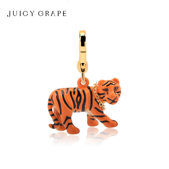 JUICY GRAPE Tiger Necklace Tiger Sweater Tiger Chain Pendant Keychain 18K Gold Plated Birthday Christmas Gifts
