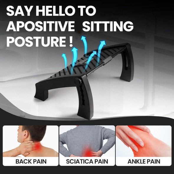 Foot Rest for Under Desk Adjustable Foot Rest Ergonomic Foot Stool Massage for Pressure Relief Portable Footstool Leg Rest Desk
