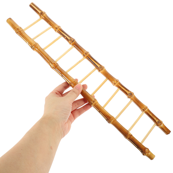 Sashimi Bamboo Ladder Ornament Home Accessories Sushi Plate Dish Decor Artificial Ornaments Child Decorative Folding for