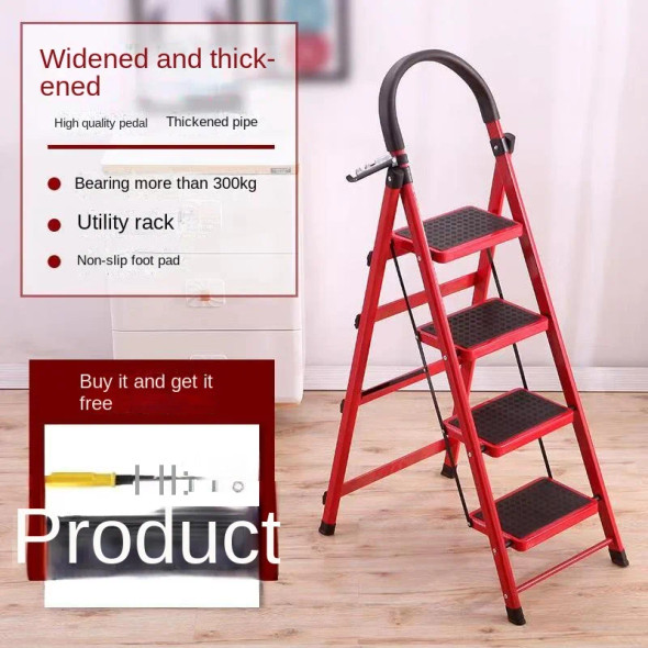 Multi-use Step Ladder Outdoor Fishing Chair Beach Step Stool Rescuing Ladder 5kg Household Portable Steel Collapsed Step Stool