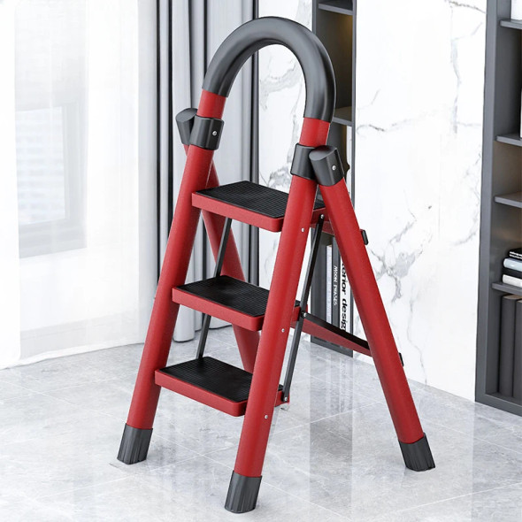 Multi Functional High Tools Kitchen Folding Design Ladder Chair Widening Pedal Step Stool Stable Load-bearing Ladder Stool Multi Functional High Tools Kitchen Folding Design Ladder Chair Widening Pedal Step Stool Stable Load-bearing Ladder Stool