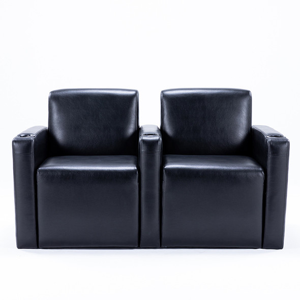 Movie chair imitation leather wooden frame cinema chair double seat modern leather sofa chair adjustable sofa auditorium chair