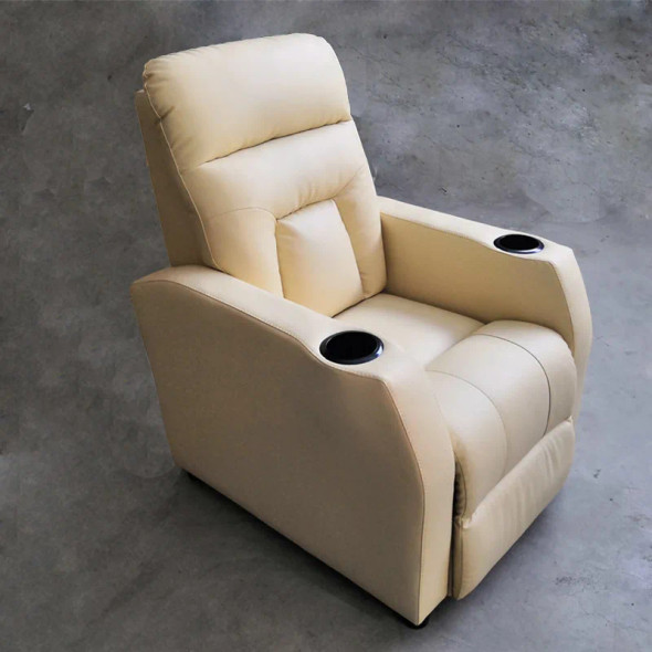 Movie Hall Reclining Single Seat Leather Small Sofa Multi-Functional Mini Home Cinema Sofa