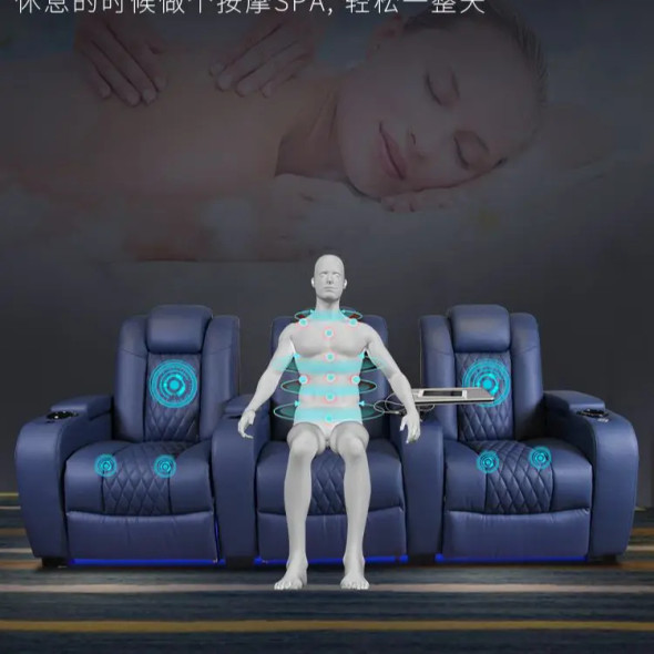 Linlamlim Electric Recliner Relax Massage Chair Theater Living Room Sofa Functional Genuine Leather Couch Power Reclining Seats Linlamlim Electric Recliner Relax Massage Chair Theater Living Room Sofa Functional Genuine Leather Couch Power Reclining Seats