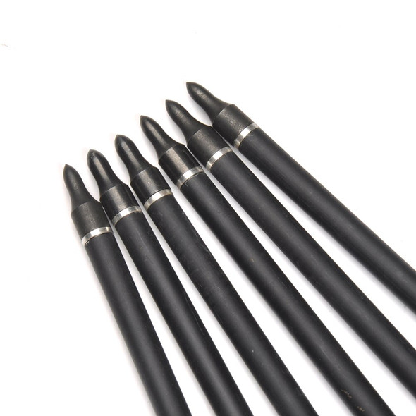80cm Spine 500 Carbon Arrows OD7.6mm ID6.2mm with 2 Green and 1 White