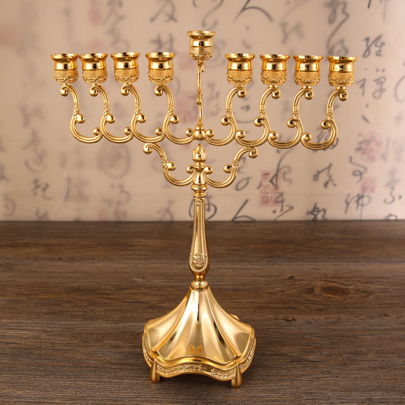 IMUWEN Candle Holders 9 Arms Candlesticks For Home Hotel Table Decoration