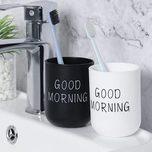 330ml Travel Portable Washing Mouth Cups Home Bathroom Couple set Good Morning Toothbrush Holder Cup Toiletry Cup Storage Cups