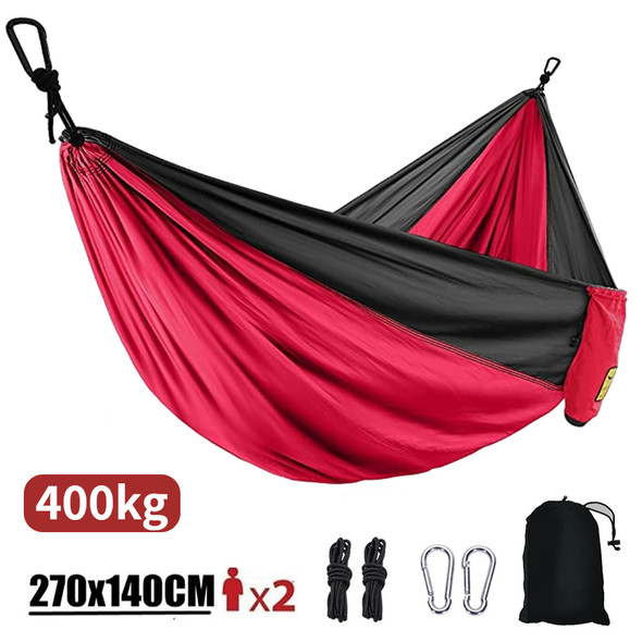 270x140cm Portable Hammocks Nylon Color Parachute Fabric Single and Double Size Outdoor Camping Hiking Garden Hammock 270x140cm Portable Hammocks Nylon Color Parachute Fabric Single and Double Size Outdoor Camping Hiking Garden Hammock