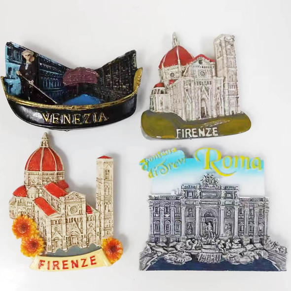 Italy Florence Resin Refrigerator Magnet Souvenirs 3D Fridge Magnet Sticker Travel Souvenir Kitchen Home Decoration Gift Decor