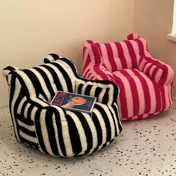 Small Sofa Household Children's Balcony Corner Small Stool Safe and Healthy Lightweight Striped Children's Bean Bag Sofa Small Sofa Household Children's Balcony Corner Small Stool Safe and Healthy Lightweight Striped Children's Bean Bag Sofa