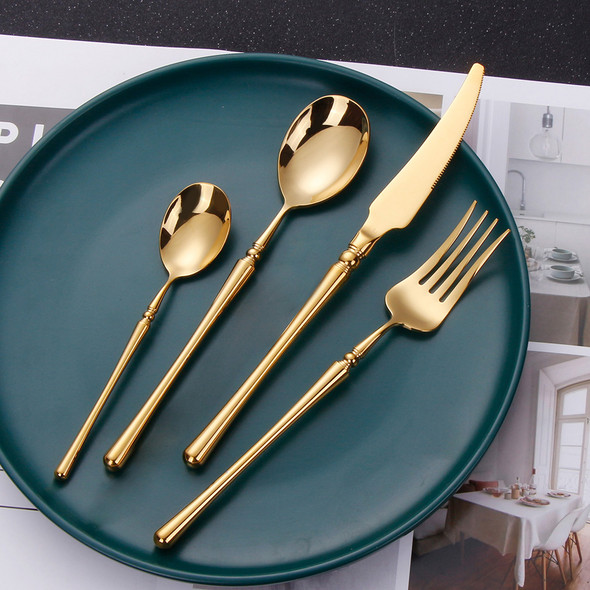 8/12/16/20/24 Pieces Luxury Antique Gold Matte Cutlery Set Stainless Steel 18/10 Wedding Gift Flatware Dinner Party Hotel Home 8/12/16/20/24 Pieces Luxury Antique Gold Matte Cutlery Set Stainless Steel 18/10 Wedding Gift Flatware Dinner Party Hotel Home