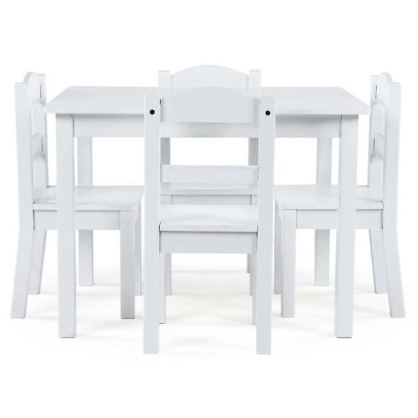 2024 New Child Wood Table and 4 Chairs Set