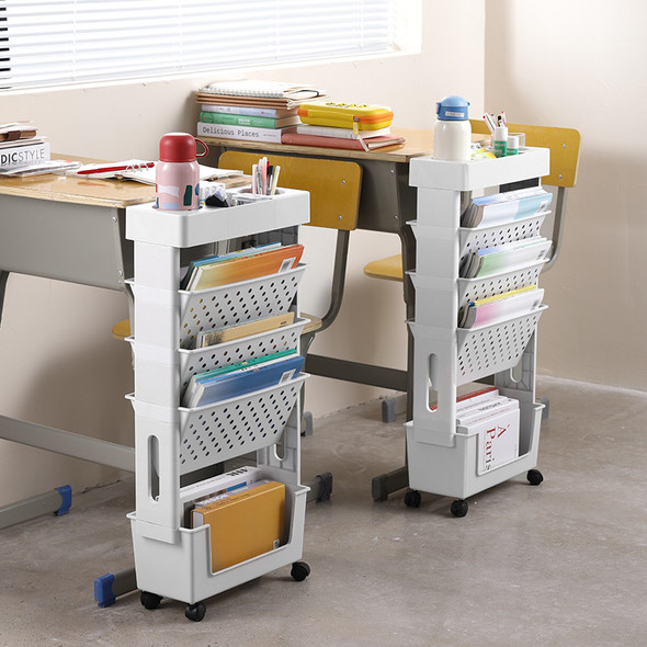 Plastic Mobile Rotating Bookshelf Children's Students Books Toys Illustrated Book Storage Rack Floor Simple Household Bookcase Plastic Mobile Rotating Bookshelf Children's Students Books Toys Illustrated Book Storage Rack Floor Simple Household Bookcase