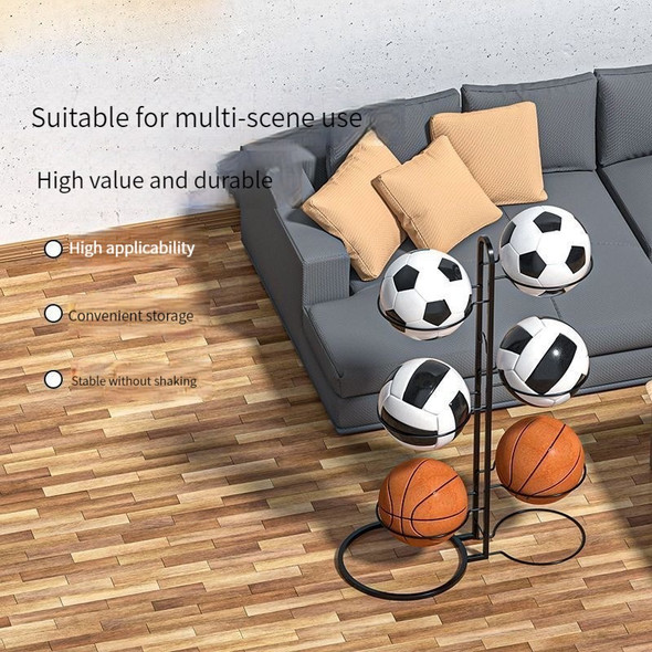 Basketball Storage rack Home Ball Rack Volleyball Badminton Racket Children's Basketball Rack Basket Organizing Storage Rack